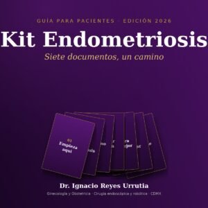 Kit Endometriosis, siete documentos para pacientes, Dr. Ignacio Reyes Urrutia